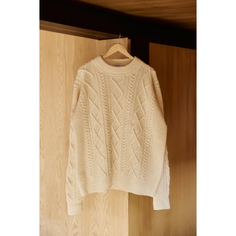 S�lve Aran Genser, dame - strikkekit, Finull - 3XL