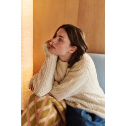 S�lve Aran Genser, dame - strikkekit, Finull - 3XL