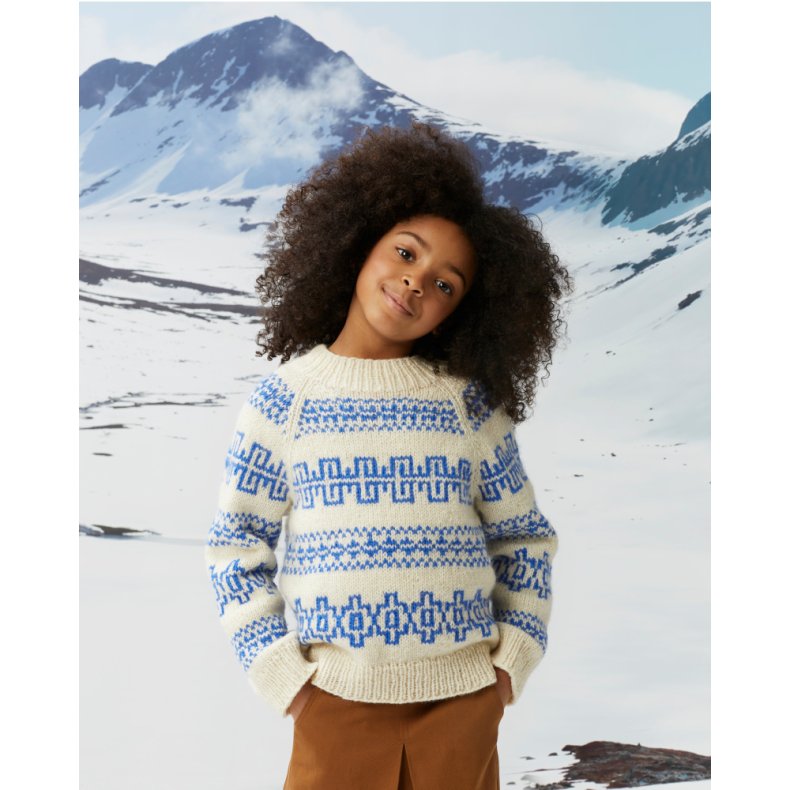 Fjre genser barn - strikkekit, Fivel - str. 10 r