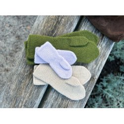 Tovede turvotter - strikkekit, OBS norsk opskrift - str. 3-5 �r