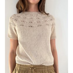 Noomi Tee - garnpakke. Petunia Rauma Garn - 4XL