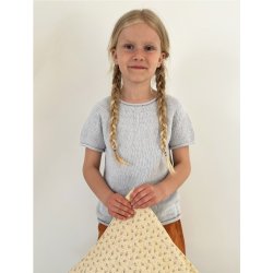 Plain Yoke Tee 20 junior - garnpakke, Petunia - 2 (4) �r