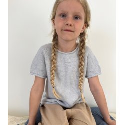 Plain Yoke Tee 20 junior - garnpakke, Petunia - 2 (4) �r