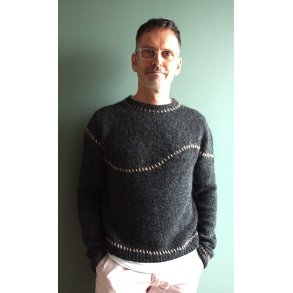 Glazejumper, ensfarvet - garnpakke, Lamauld (CaMaRose) - 9