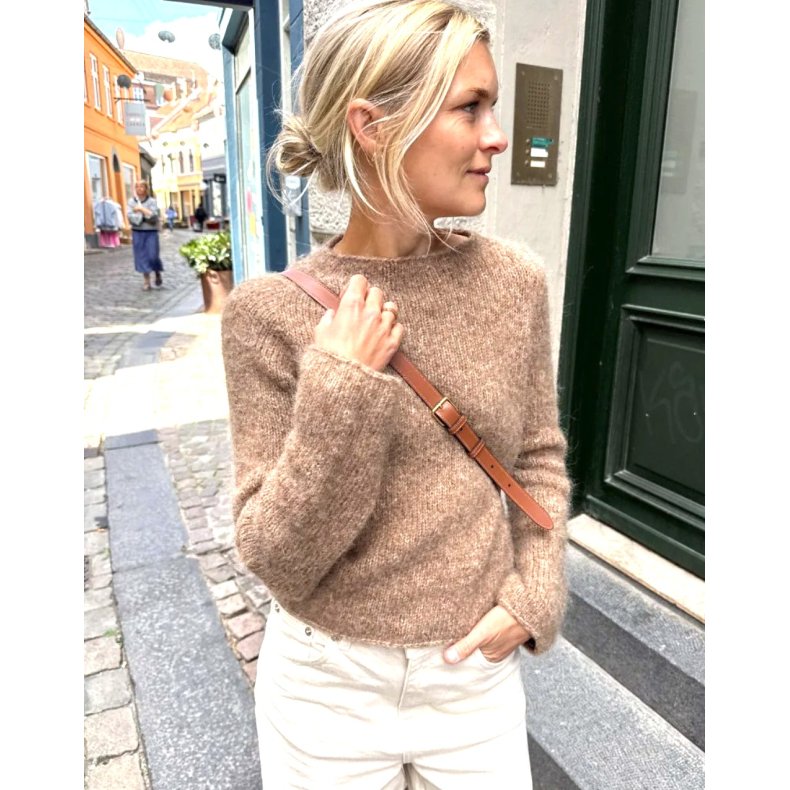 Ivy Sweater - garnpakke, Snefnug - L (XL)