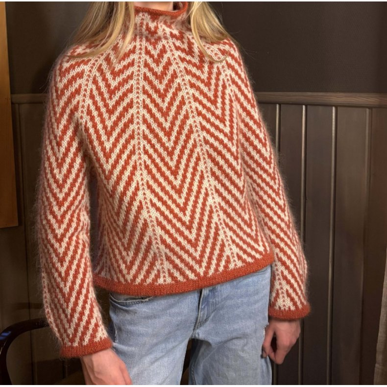 Arrow Sweater - garnpakke, indeholder KUN garn (Norsk opskrift) - XS (S)