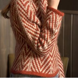 Arrow Sweater - garnpakke, indeholder KUN garn (Norsk opskrift) - XS (S)