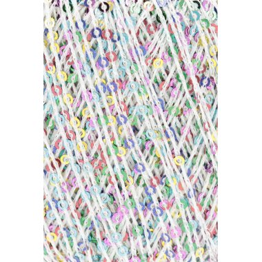 Garn med glimmer og pallietter