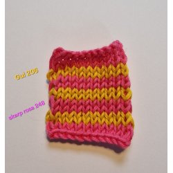 Stripe Overload Polo - Strikkekit - L (XL)