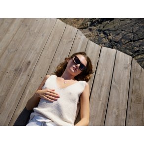 Top med V-hals Str. XXL