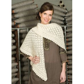 Sjal - strikkekit, Finull (norsk) 