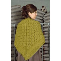 Sjal - strikkekit, Finull (norsk) 