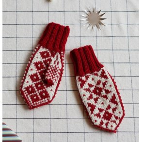 Stjerne Votter - strikkekit, Vams - M (dame)