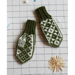 Stjerne Votter - strikkekit, Vams - S (barn)