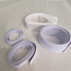 Hvid elastik i meterml