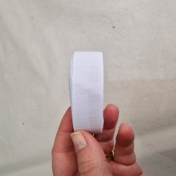 Hvid elastik i meterml