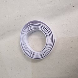 Hvid elastik i meterml