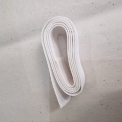 Hvid elastik i meterml