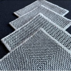 Blackwork kaffebrikker Broderikit 