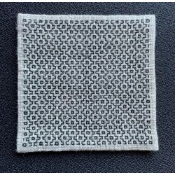 Blackwork kaffebrikker Broderikit 