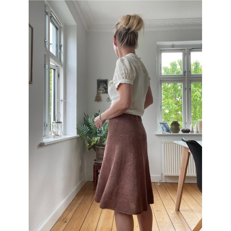 Hrdis nederdel - garnpakke (Lvetand, CaMaRose) - XS (S) M (L)