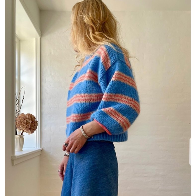 Karlas Sweater - strikkekit, Midnatssol - 4XL