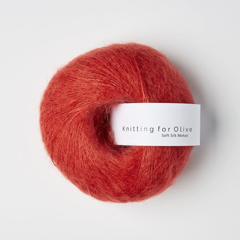 Soft Silk Mohair Blodappelsin