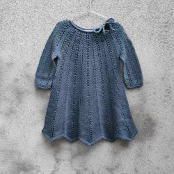 Bregne Kjole - strikkekit (merino) - 4 r