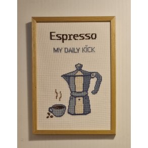 Espresso - broderikit - bestillingsvare