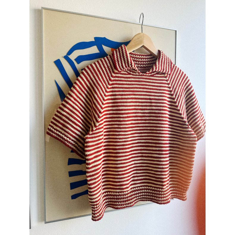Stripe Overload Polo - Strikkekit - S (M)