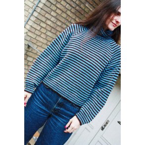Stripe Overload Turtleneck - 3xl