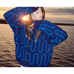 Wave Cardi - Strikkekit - str. L-2XL