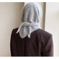 Halo Scarf - strikkekit, Angora - lille