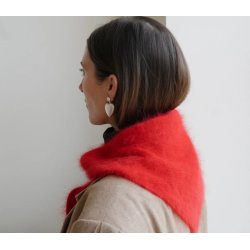 Halo Scarf - strikkekit, Angora - lille