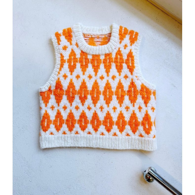 Hilda Vest - strikkekit - L (XL) 2XL