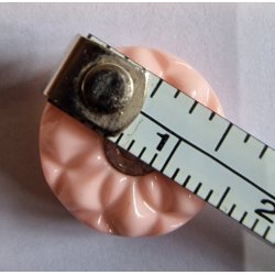 Lyserd knap med "diamant" 15mm