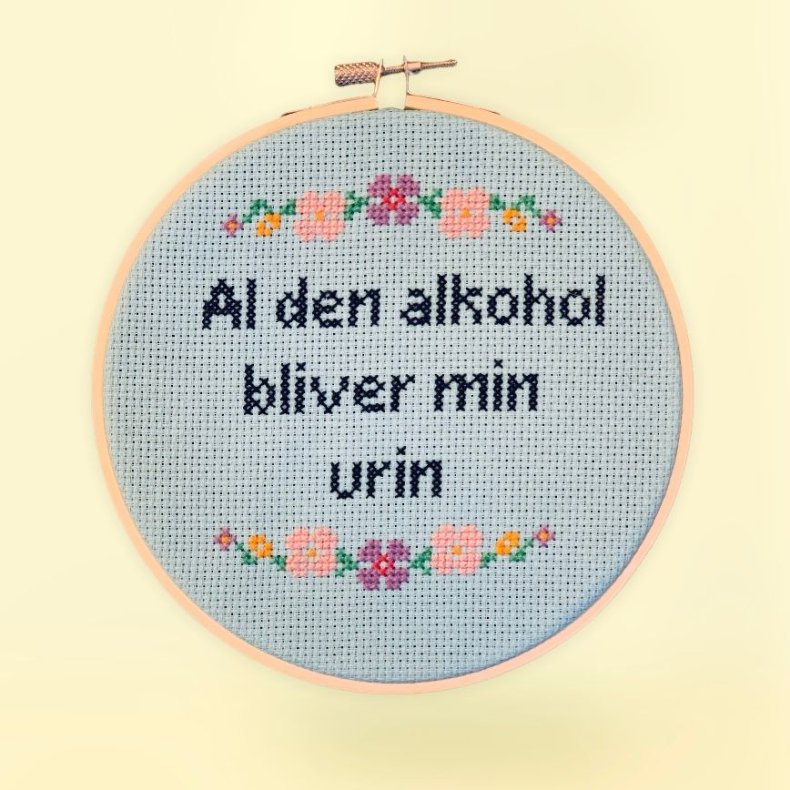 Al den alkohol bliver min urin