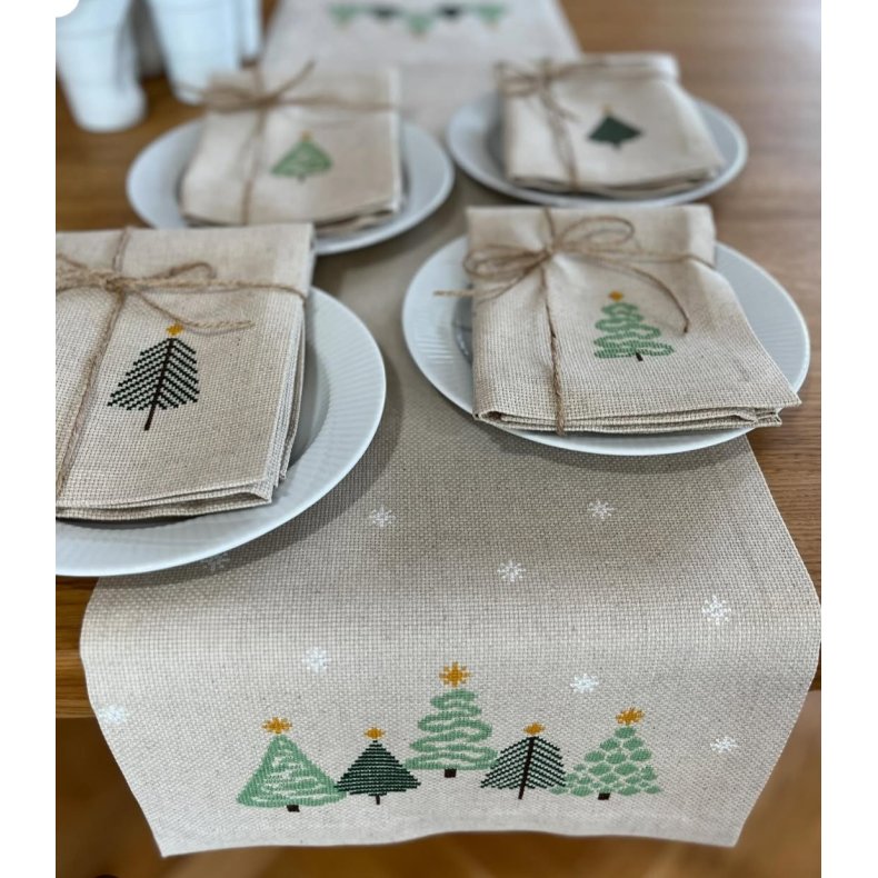 Julelber grn jul - broderikit - bestillingsvare