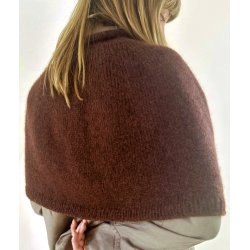  Plain Yoke Poncho - garnpakke, Snefnug - XXS - L