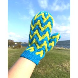 Pick n Mitts - garnpakke, Finull - barn (S/M) M/L OBS indeholder kun garn