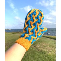 Pick n Mitts - garnpakke, Finull - barn (S/M) M/L OBS indeholder kun garn