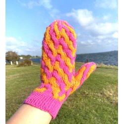 Pick n Mitts - garnpakke, Finull - barn (S/M) M/L OBS indeholder kun garn