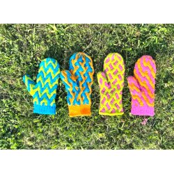 Pick n Mitts - garnpakke, Finull - barn (S/M) M/L OBS indeholder kun garn