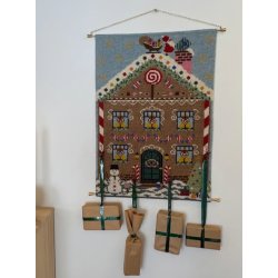 Gingerbread Adventskalender - broderikit - bestillingsvare