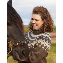 Varde Genser Dame (norsk opskrift) - strikkekit, Vams - 2 XL