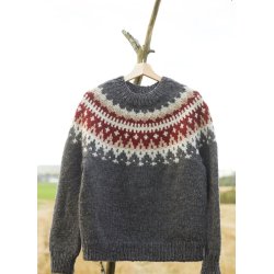 Varde Genser Dame (norsk opskrift) - strikkekit, Vams - 2 XL