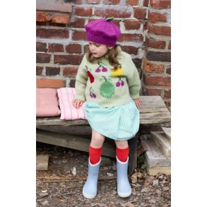 Frugtfestgenser grn (norsk opskrift) - strikkekit - 1/2 r