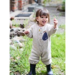 Predress (norsk opskrift) - strikkekit, Fivel, Lys beige meleret - 1/2 (1) r