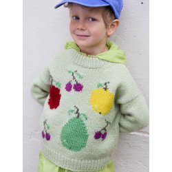 Frugtfestgenser grn (norsk opskrift) - strikkekit -4 (6) r