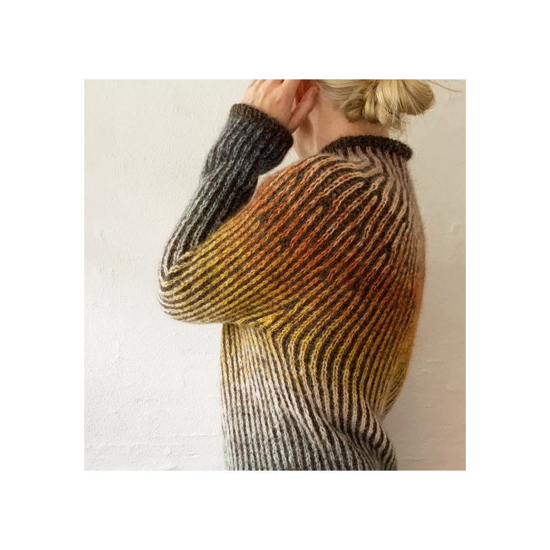 Branch Jumper - Garnpakke, Snefnug/Midnatssol - XS (S)